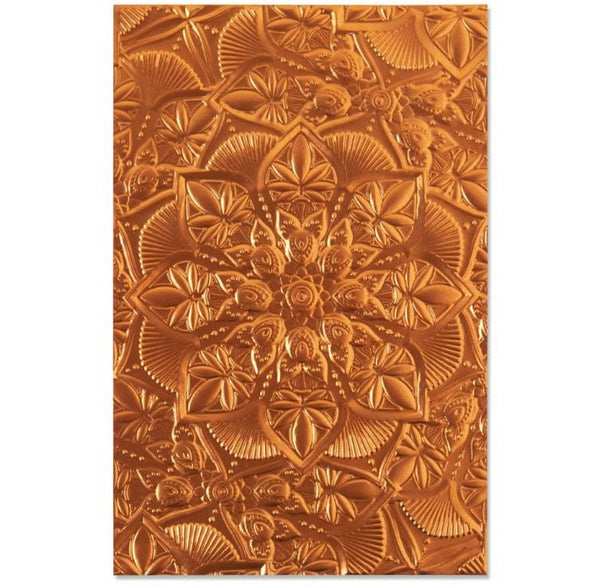 Sizzix Flora Mandala 3-D Textured Impressions Embossing Folder by Kath Breen