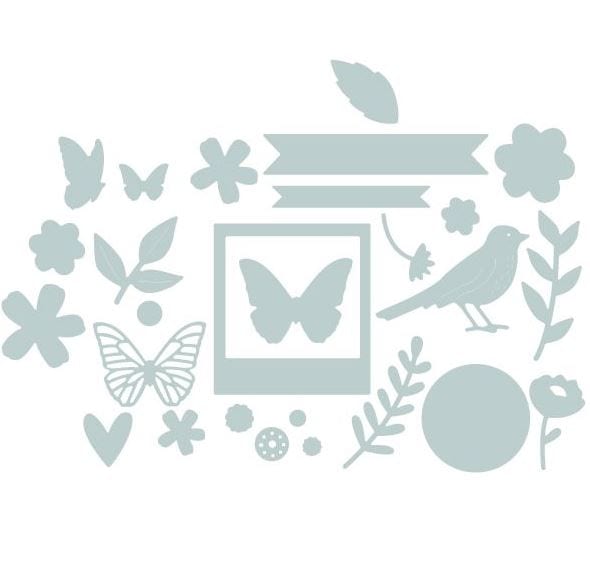 Sizzix Floral Banner Thinlits Dies