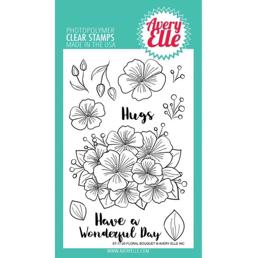 Avery Elle Floral Bouquet Clear Stamps Stamps 4
