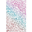Ciao Bella Floral Stencil Art Texture Stencil 5"X8"
