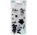 Hampton Art Flowers Believe Layering Clear Stamps Set