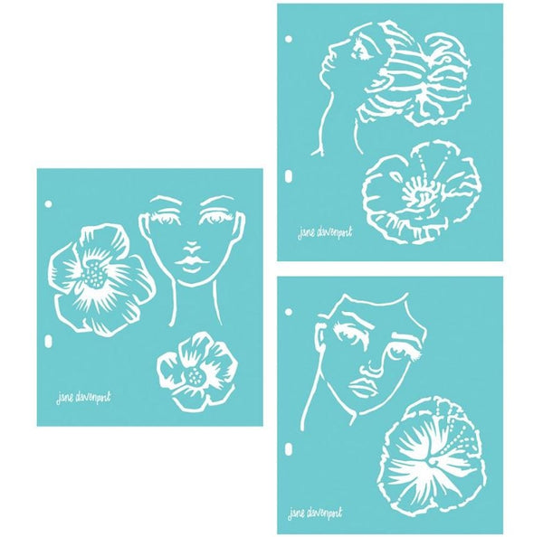 Flower Girl Jane Davenport Artomology Stencils