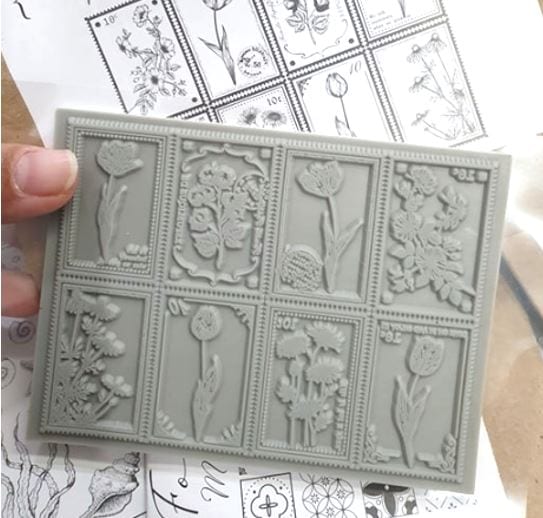 Mo Card Vintage Collection Foam Stamps/Cling Stamps