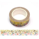 Flower Star Point Foil Washi Tape 15mm x 10m