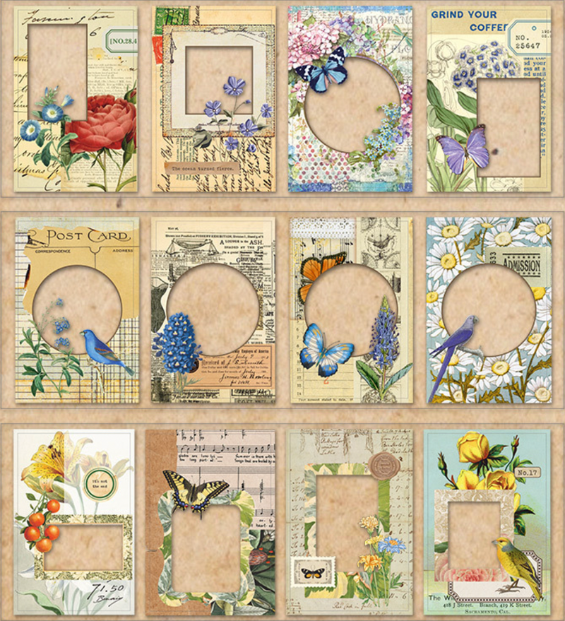 Infeel.Me Small Window Old Dream Border Series PET Deco Stickers