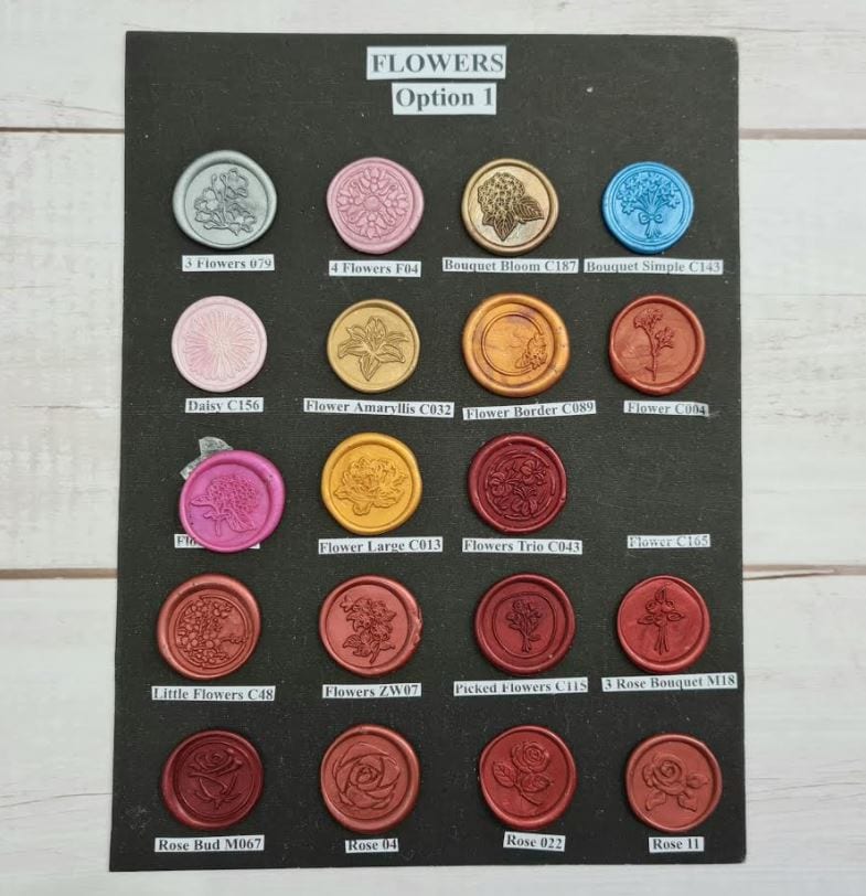 (Options Set 1) Wax Seals Flowers