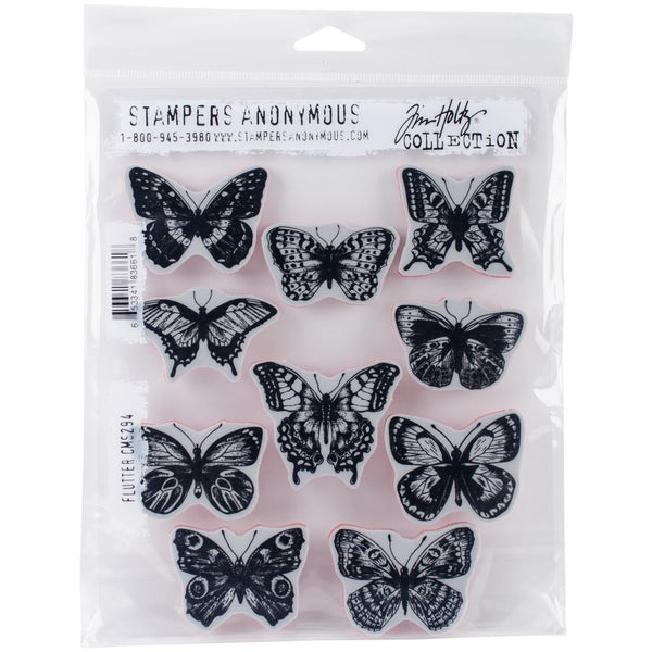 Stampers Anonymous Flutter Cling Stamps by Tim Holtz