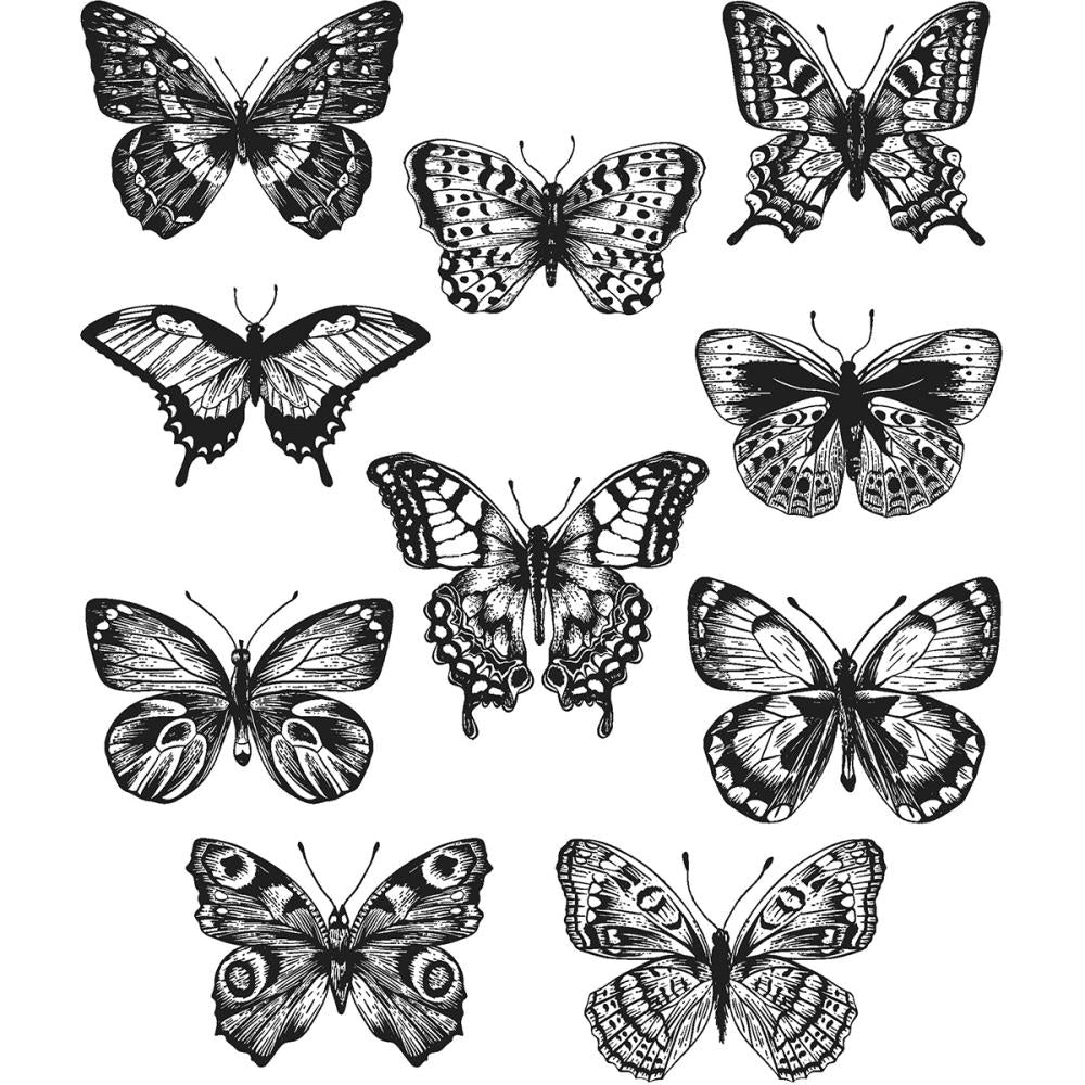 Stampers Anonymous Flutter Cling Stamps by Tim Holtz