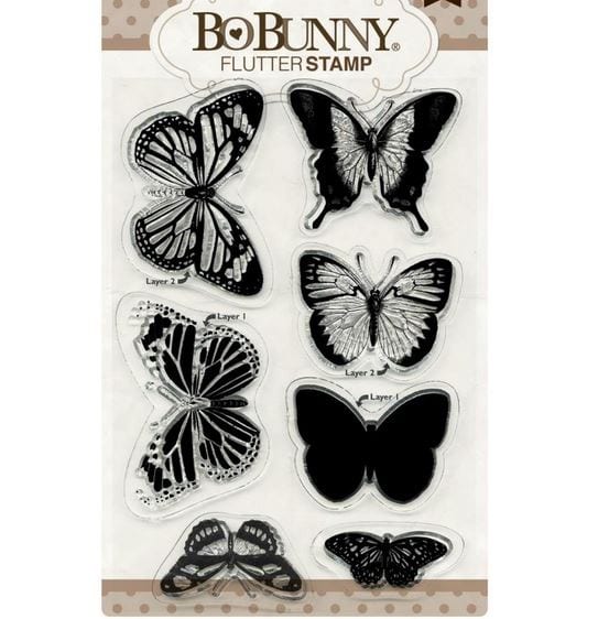 BoBunny Flutter Stamps 4"X6"
