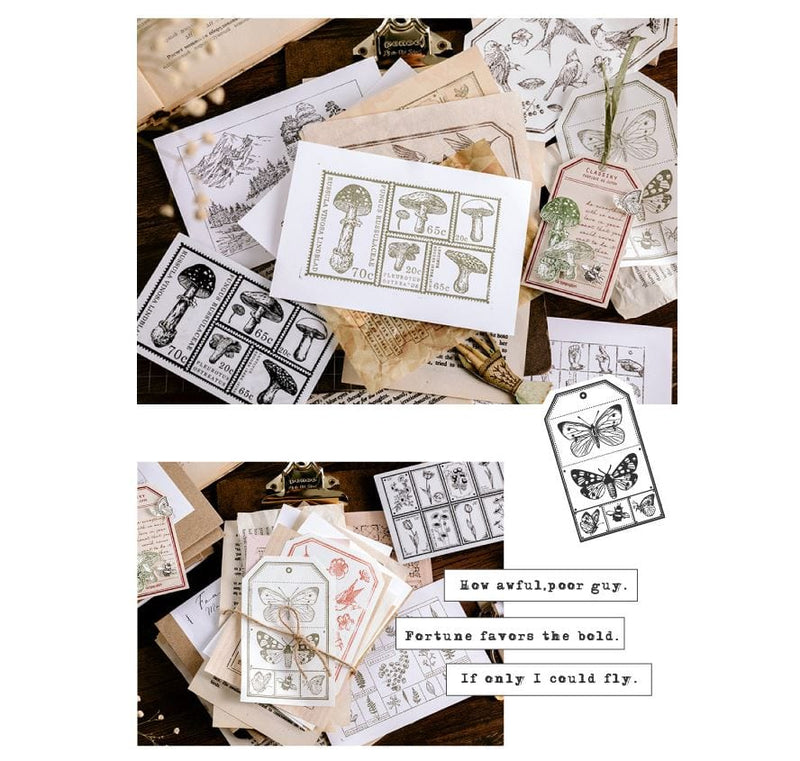 Mo Card Vintage Collection Foam Stamps/Cling Stamps