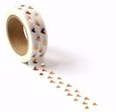 Copper Hearts Washi Tape 15mm x 10m