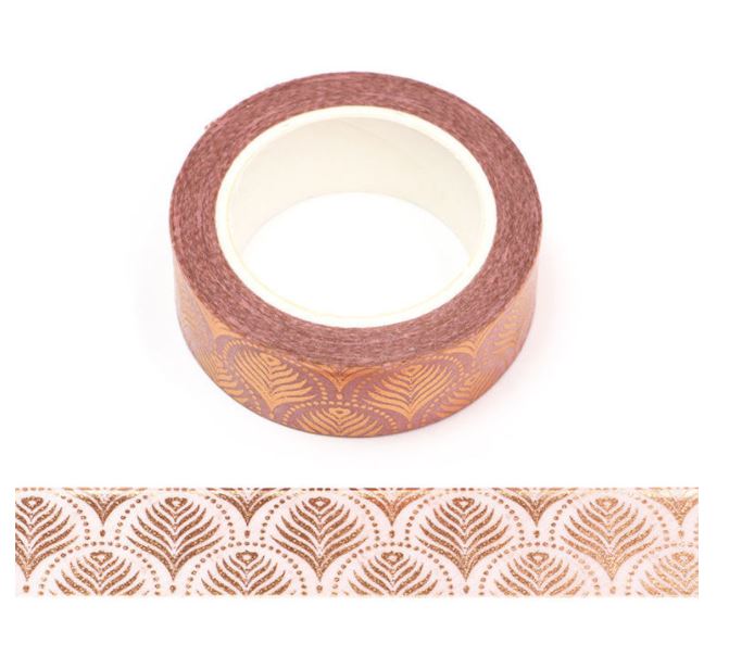 Fan Pattern Foil Washi Tape 15mm x 10m