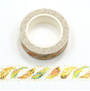 Foil Colorful Feathers Washi Tape 15mm x 10m