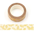 Foil Gold Pine Needles Christmas Washi Tape 15mm x 10m