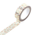Pastel Foil Honeycomb Washi Tape 15mm x 10m