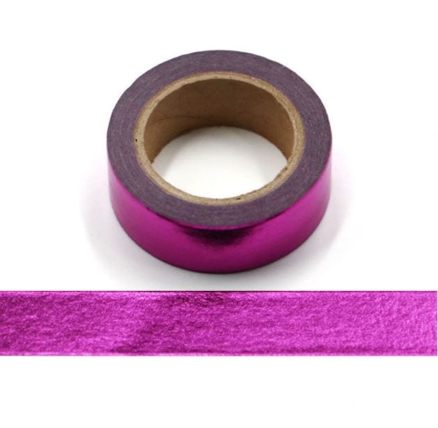 Solid Color Foil Washi Tape 15mm x 10m