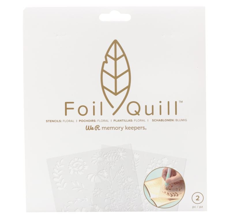 We R Memory Keepers Florals Foil Quill Stencils