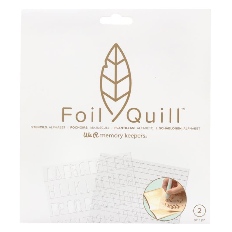 We R Memory Keepers Freestyle Basics Foil Quill Stencils