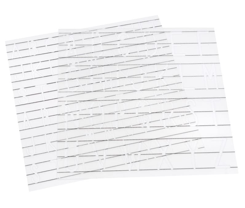We R Memory Keepers Monogram Foil Quill Stencils