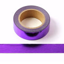 Solid Color Foil Washi Tape 15mm x 10m