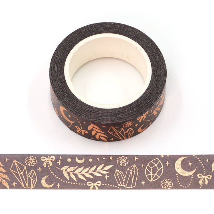 Gray Foil Jewelry Pattern Washi Tape 15mm x 10m