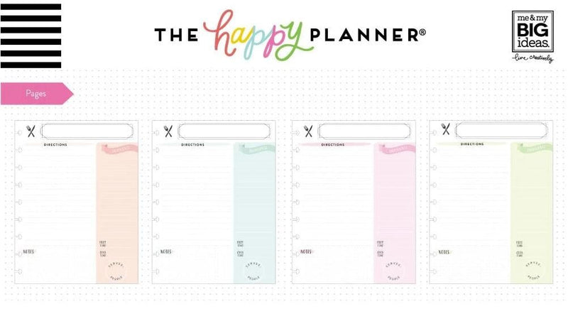 Me and My Big Ideas Foodie (Recipe Organizer) Classic Happy PlannerÂ®