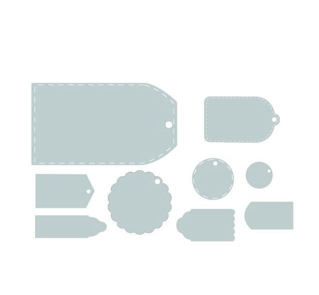 Tags Framelits Die Set by Emile Tootle