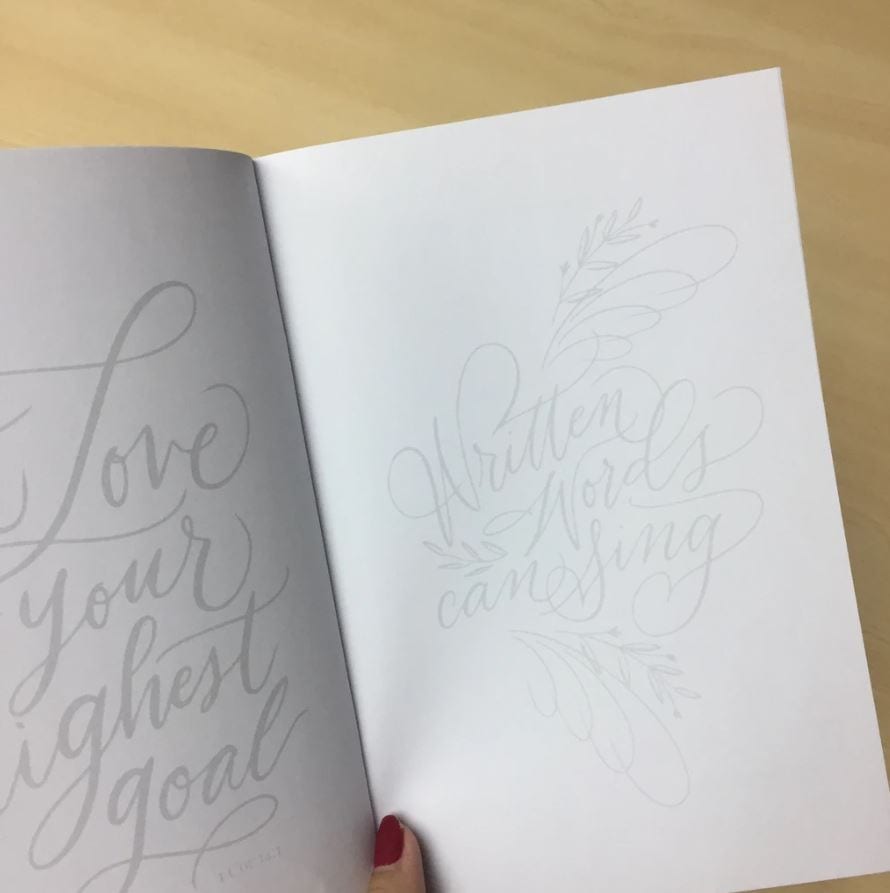 The Craft Central Freehand Pointed Pen Calligraphy Workbook