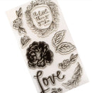 American Crafts Fresh Bouquet Crate Paper Acrylic Clear Stamps
