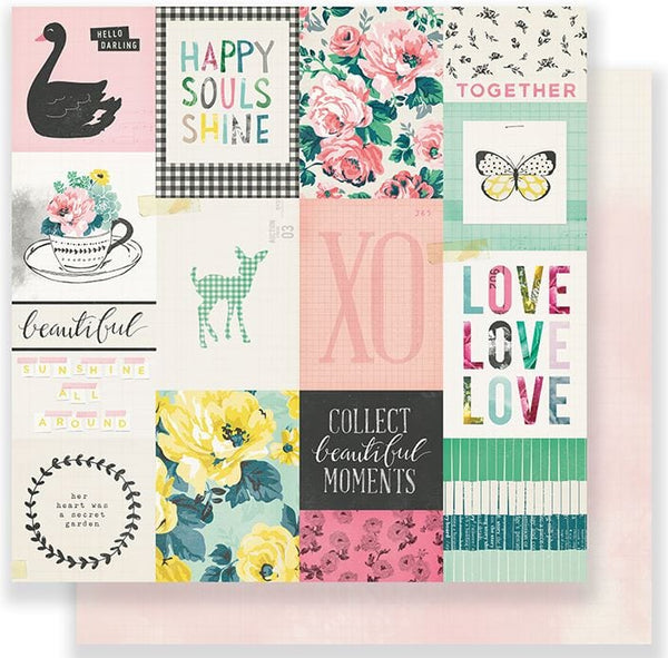 Crate Paper Fresh Maggie Holmes Bloom Double-Sided Cardstock 12"X12"