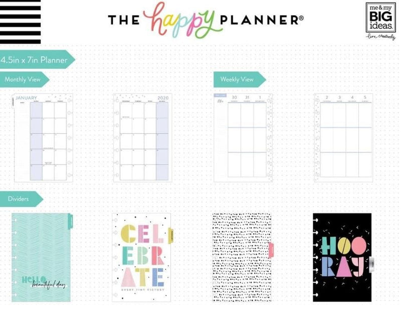 Me and My Big Ideas Funky Brights 2020 Mini Happy Planner