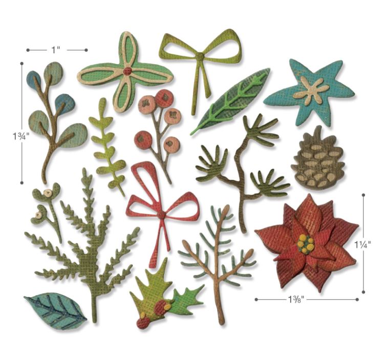 Funky Festive Thinlits Die Set 16PK by Tim Holtz
