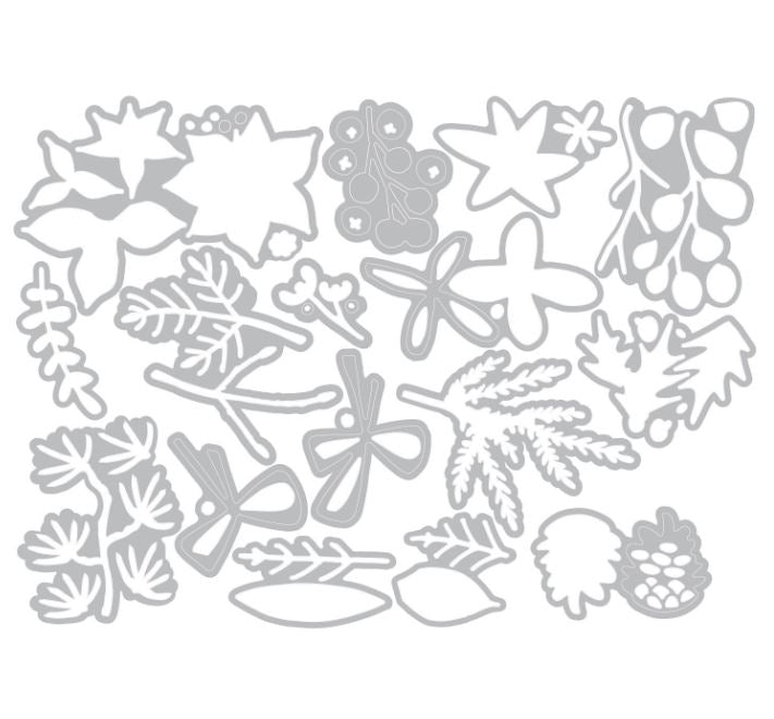 Funky Festive Thinlits Die Set 16PK by Tim Holtz