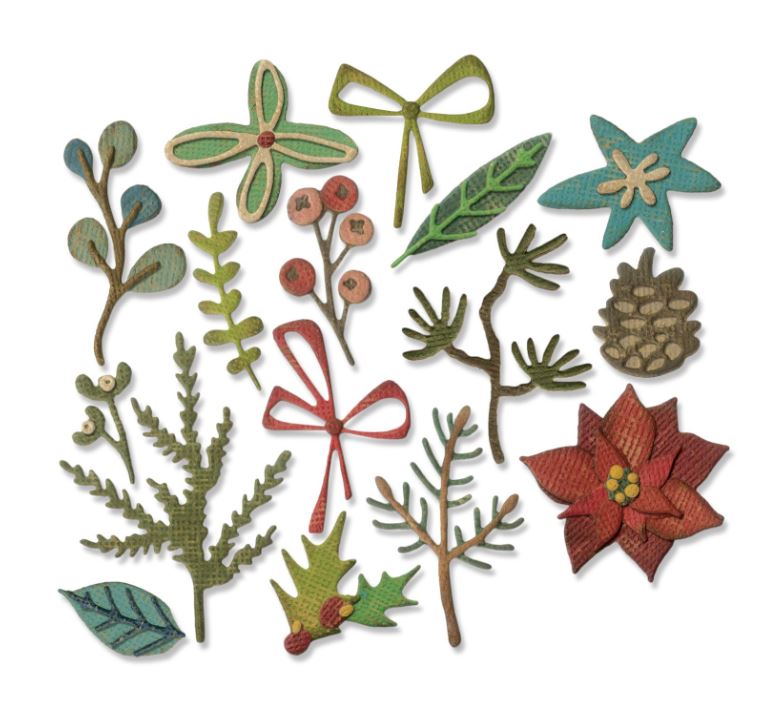 Funky Festive Thinlits Die Set 16PK by Tim Holtz