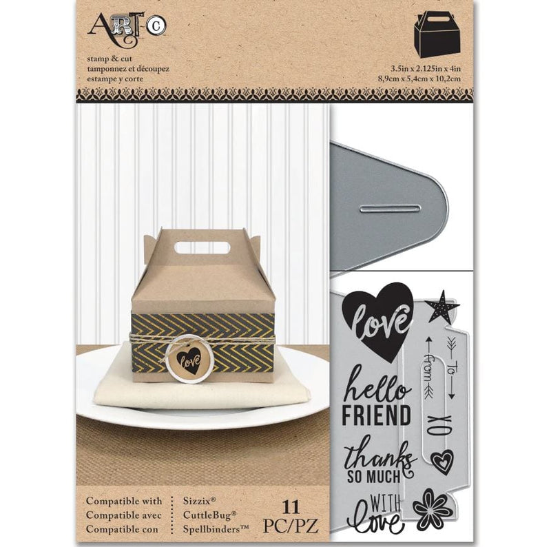 Momenta Art-C Gable Box Stamp & Die-Cut Set