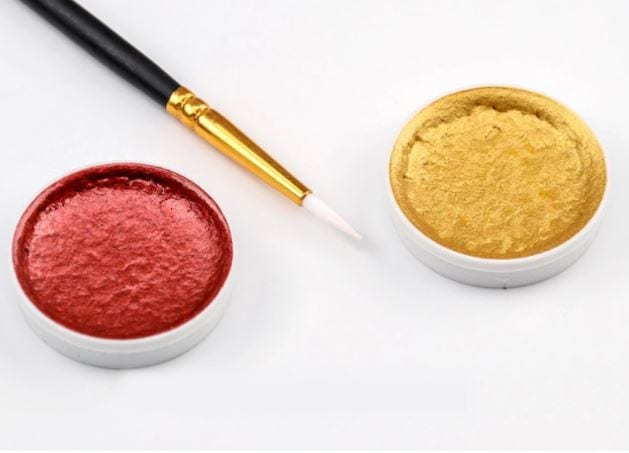 Bee Happy Galaxy Metallic Watercolor Paint Set 12 Colors