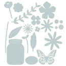 Sizzix Garden Florals Thinlits Die My Life Handmade 17/Pk