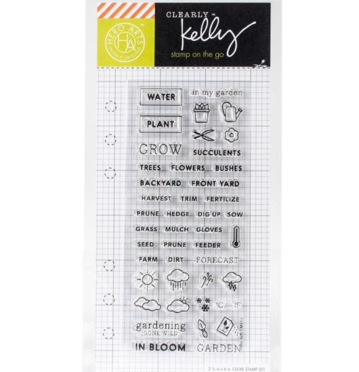 Hero Arts Garden Planner Kelly Purkey Clear Stamps 2.5