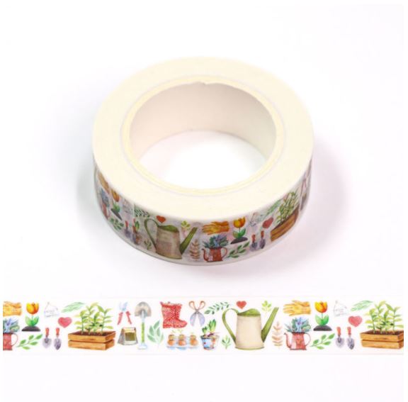 Gardening Tools Washi Tape 15mm x 10m