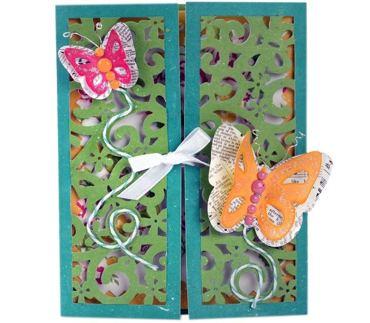 Sizzix Gatefold Card Butterflies Thinlits 10/Pk