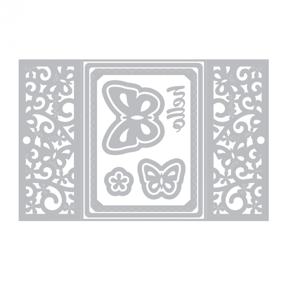Sizzix Gatefold Card Butterflies Thinlits 10/Pk