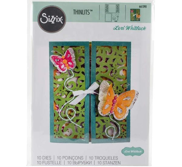 Sizzix Gatefold Card Butterflies Thinlits 10/Pk