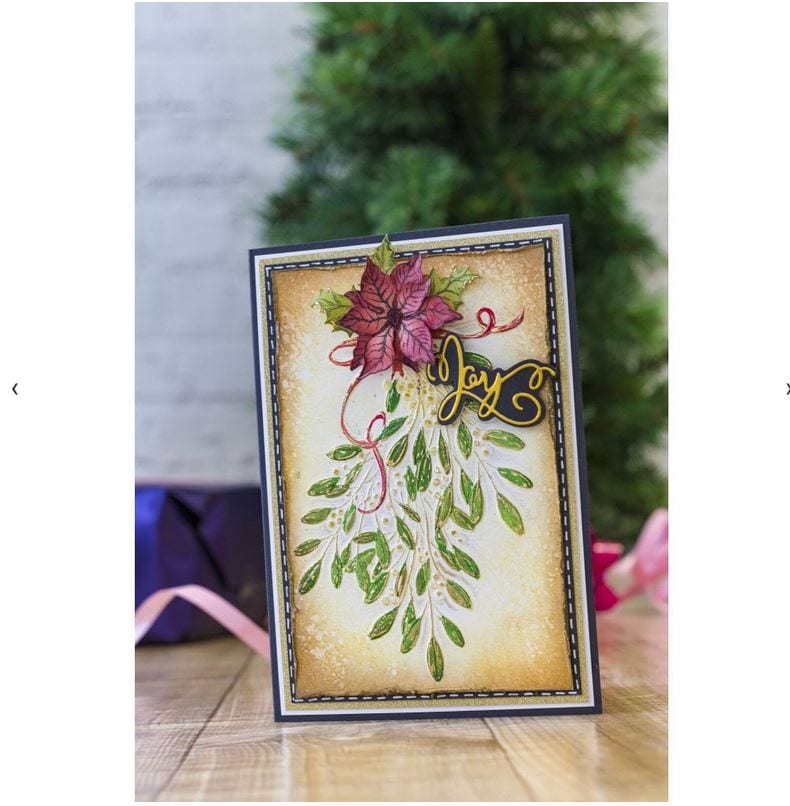 Crafter's Companion Under the Mistletoe 5" x 7" 3D Embossing Folder