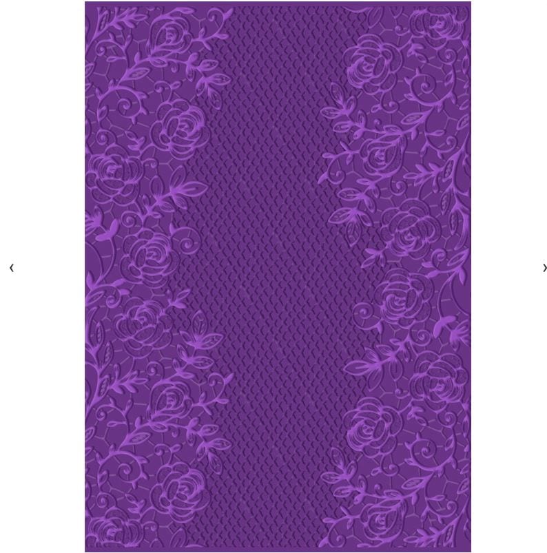 Crafter's Companion Venetian Lace 5" x 7" 3D Embossing Folder