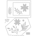 Sizzix Geo Floral Frame Thinlits Die 12PK by Lisa Jones