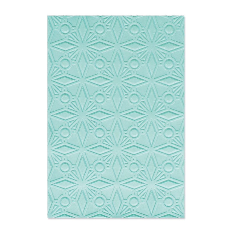 Sizzix Geo Crystals Multi-Level Textured Impressions Embossing Folder by Olivia Rose