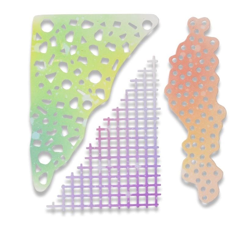 Sizzix Geometric Mask Thinlits Die Set 5PK
