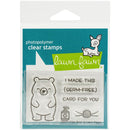 Lawn Fawn Germ-Free Bear Clear Stamps 2" x 3"