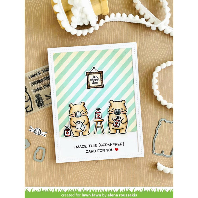 Lawn Fawn Germ-Free Bear Clear Stamps 2" x 3"