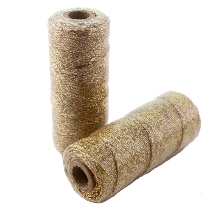 Solid Metallic Gold Thick 12-ply Baker's Twine